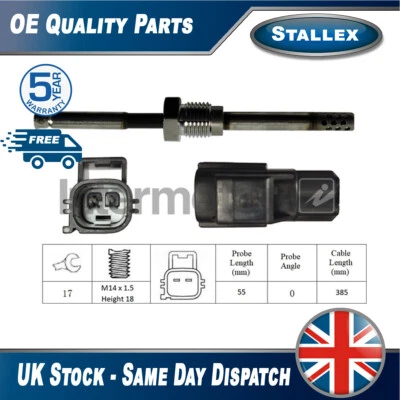 Adatto per Volvo XC70 Cross Country 2.4 D Sensore Temperatura Gas Scarico Stallex #1 - Immagine 1 di 2