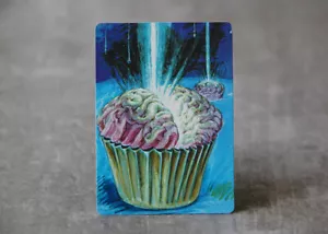 Brain Cupcake | Satirical Altered Art MTG - Picture 1 of 3