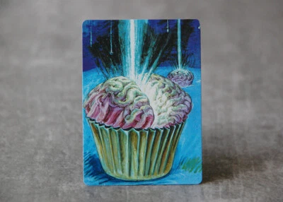 Brain Cupcake | Satirical Altered Art MTG - Image 1 of 3