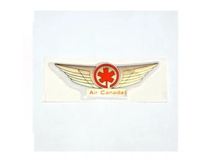 Pegatina trasera de plástico de alas de piloto de Air Canada Airlines Jr. alas de piloto hinchadas - Imagen 1 de 1