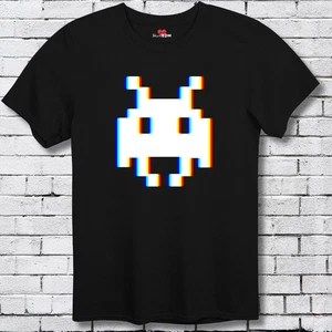 Glitch Invader - Rave Shirt EDM Music Festival Techno Acid House Dance Unisex Me - Picture 1 of 67