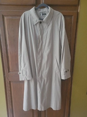Schneiders Salzburg Mens Trench Coat USA 44 Zipout Liner Raincoat Overcoat Tan  - Image 1 of 4