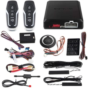 EC002-FO2-NS Smart Key Passive Keyless Entry Kits with Push Start Button Remote  - Picture 1 of 12