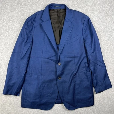 Ermenegildo Zegna AchillFarm легко шерсти шелк спортивное пальто блейзер 44R мужской синий читать - Изображение 1 из 4