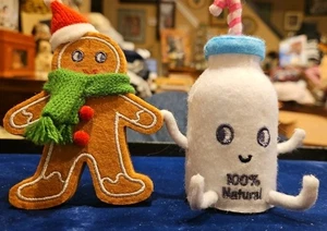 Dúo de Navidad de galletas y fieltro de leche de jengibre - Imagen 1 de 3