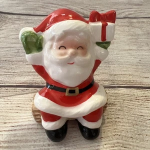Vintage Takahashi Weihnachtsmann Figur Weihnachten Japan 3x2,5" Porzellan - Bild 1 von 8