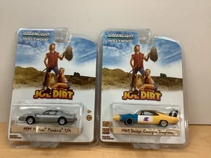 GREENLIGHT HOLLYWOOD Joe Dirt 1979 Pontiac Firebird & 1969 Dodge Charger Daytona - Picture 1 of 6