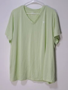 Camisa Under Armour Mujer Suelta Heatgear Cuello en V Verde Claro Talla 2XL - Imagen 1 de 6