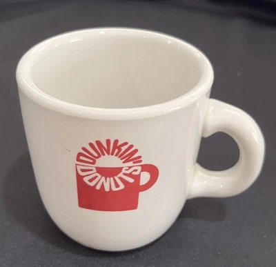 Vtg DUNKIN DONUTS Thick Ceramic COFFEE MUG CUP 1960'S LOGO MAYER China MCM - Image 1 of 4