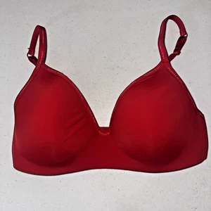 Camiseta Victoria's Secret Sujetador Ligeramente Forrada Push Up Sin Alambres Talla 36D Roja Nueva Sin Etiquetas - Imagen 1 de 8