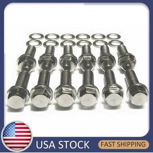 Stainless Steel Exhaust Manifold Header Bolts Kit For LS1 LS2 LT1 LS3 GM Vort Zj - Picture 1 of 12