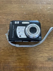 HP Photosmart M447 5.0 MP Digital Camera Black Model SNPRB-0704 Tested Working - Picture 1 of 5