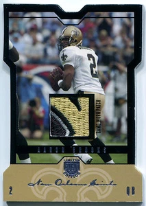 2004 SkyBox LE Jersey AARON BROOKS Platinum Rare 4 Color Patch Saints SP #/15 - Picture 1 of 2