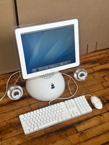 Apple iMac G4 Computer 2002 M6498 mit Lautsprecher, Tastatur und Maus getestet funktioniert - Bild 1 von 23