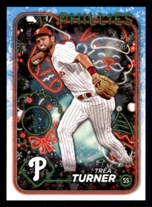 2024 Topps Holiday #H43 Trea Turner Philadelphia Phillies - Picture 1 of 2