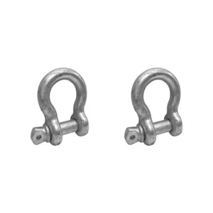 2 piezas 3/16" Tornillo Pin Anclaje Anillo D Grillete Acero Galvanizado Gota Forjado 665 Lbs - Imagen 1 de 4