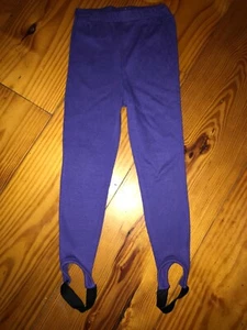 Vintage 1980’s Purple Stirrups Pants Girl's Size 6X Soft Casual - Picture 1 of 7