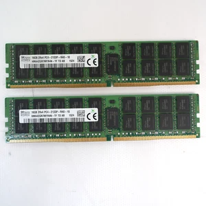 SK HYNIX 32GB (2X16GB) 2RX4 DDR4 PC4-2133P SERVER MEMORY RAM T12-E2 - Picture 1 of 3