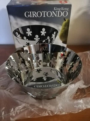 Grande ciotola acciaio inox Alessi girotondo design king kong nuovo cm.20 conad - Immagine 1 di 2