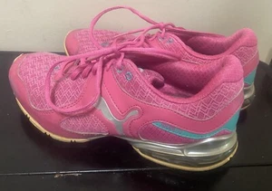 W 9.5 Puma Iocell 1.0 Pink Running Shoes Jogging Sneakers Athletic Pink Teal - Picture 1 of 9