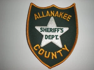 ALLANAKEE COUNTY IOWA DIPARTIMENTO DELLO SCERIFFO PATCH - Foto 1 di 1