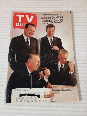 TV Guide UT ID Aug 3 1968 Bob Crane Walter Cronkite David Brinkley Chet Huntley - Image 1 of 4