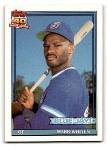 1991 Topps #588 Mark Whiten    Toronto Blue Jays Baseball Cards EX/NM ID:58283