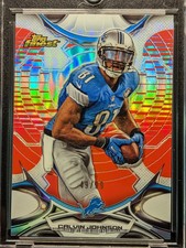 CALVIN JOHNSON 2015 Topps Finest Moments Red Refractor SP /99