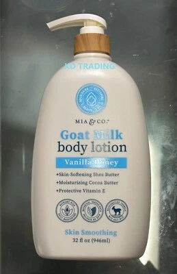 MIA & CO. ~ GOAT MILK Shea Cocoa Butter SMOOTHING BODY LOTION ~ VANILLA HONEY