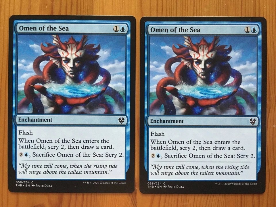 MTG Magic 2x Omen of the Sea (Theros Beyond Death) M/NM Eng - Bild 1 von 1