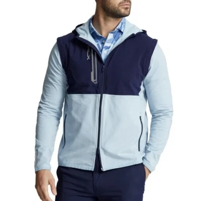RLX Ralph Lauren Convertible Performance Terry Jacket Men's Large Hooded Golf - Image 1 of 4