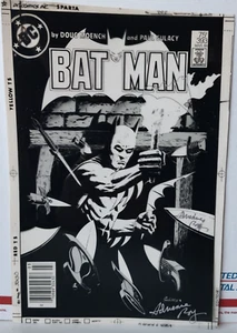 BATMAN 393 ORIGINAL TRANSPARENT PRODUCTION ART SIGNED COVER 86' ADRIENNE ROY - Bild 1 von 10
