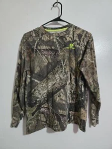 X-Large - youth  Mossy Oak Outdoors Shirt Long Sleeve Camo #E85e - Picture 1 of 3