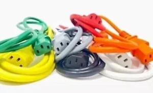Power Extension Cable IEC Male to Female Kettle Lead C14/C13 0.5m 1m 2m 5m LOT - Picture 1 of 1