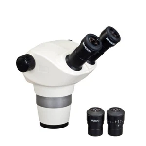 Zoom 6X-100X Stereo Binocular Microscope Body (76mm) Plus Pair 20X Eyepieces - Picture 1 of 8