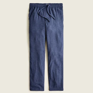 NWT $65 J.Crew Men's XL Cotton Flannel Lounge Pajama Pants Heather Twilight Navy - Picture 1 of 4