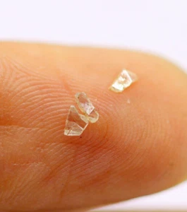 3 Pcs Lot 0.055 TCW 100% Natural Loose Diamond Raw Cut I Color I2 Grade - Picture 1 of 9