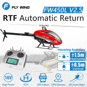 Fly Wing FW450L V2.5 3D GPS 6CH Automatic Return Height Stable RC Hubschrauber - Bild 1 von 30