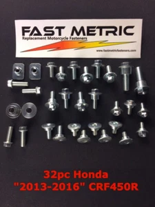 2013-2016 Honda CRF450 full plastics fastener kit -CLEARANCE PRICE!! - Picture 1 of 2