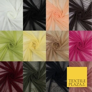 12 COLORES Malla Suave Potencia 4 Vías Elastizada Red Vestido Baile Lencería Tela 58" - Imagen 1 de 40