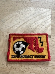 Vintage 1977 Montgomery Soccer Patch - Picture 1 of 7