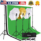 21PCS Photo Studio Photography Lighting Kit Umbrella Softbox Backdrop Stand Set