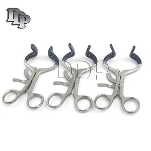 Set Of 3 Pcs O.R Molt Mouth Gag Blue 4.5" Dental Instrument With Silicone Tubing - Picture 1 of 3