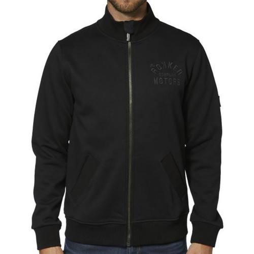 SACAI Giacca uomo Rokker Motors zip taglia S biker rocker felpa con cappuccio nera