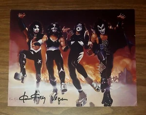 Ken Kelly Signed KISS Destroyer Painting 8x10 Photo  - Picture 1 of 5