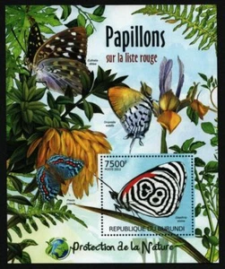 Burundi 2012 - Mi-Nr. Bloque 232 ** - MNH - Mariposas / Mariposas - Imagen 1 de 1