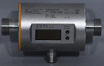 IFM SM6004 Magnetic-Inductive Flow Meter/Sensor 0.1-25 l/min (.03-6.60 gpm) - Image 1 of 4