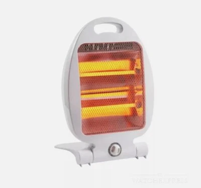 TERMOSTUFA al  QUARZO  ELETTRICA  a 2 Elementi 400/800W STUFETTA ALOGENA - Immagine 1 di 4