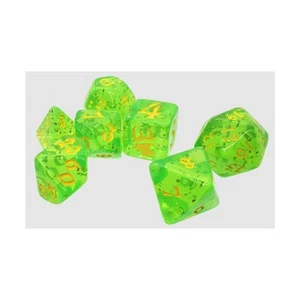 SJG Munchkin Munchkin Polyhedral Dice Set - Green and Yellow (7) New - Picture 1 of 2
