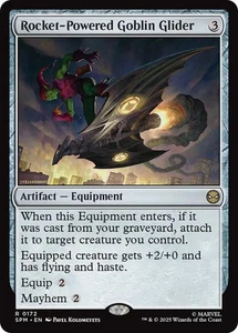 Rocket-Powered Goblin Glider Magic: The Gathering • R • 172 Marvel's Spider-Man - Picture 1 of 1